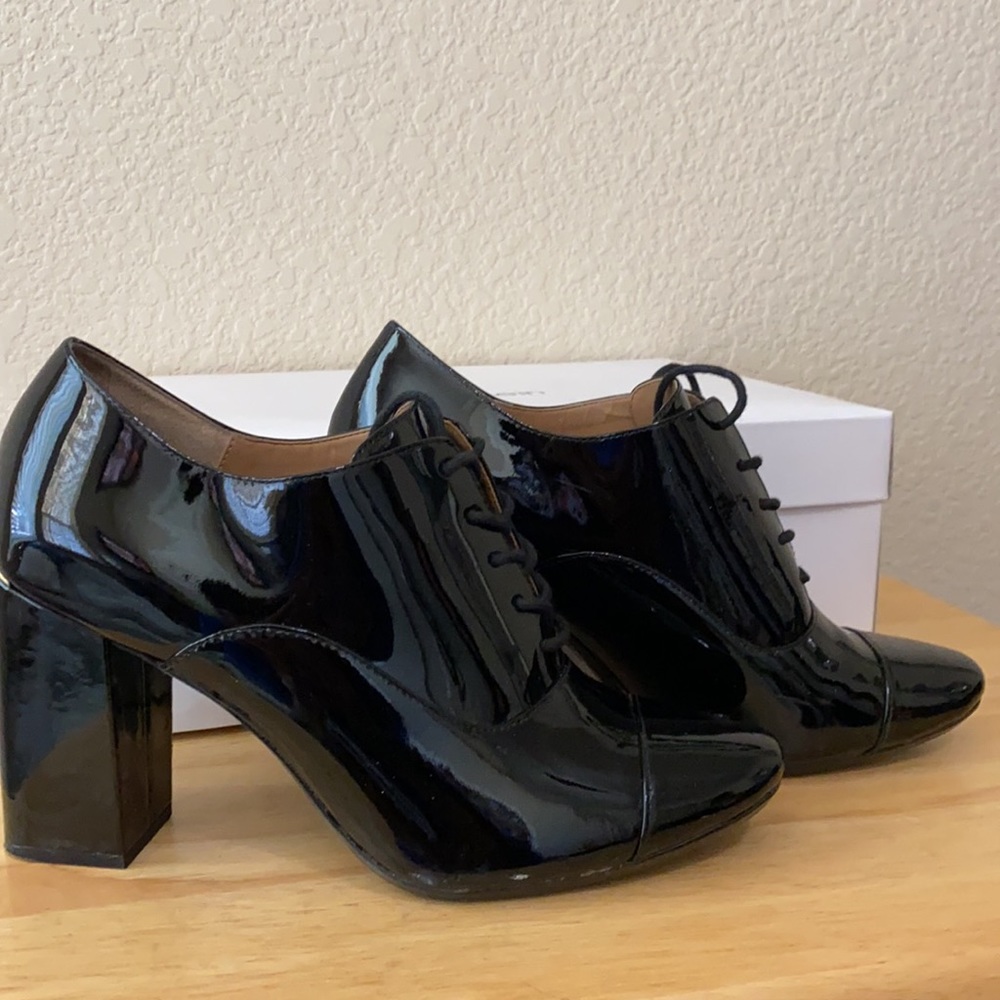 Calvin Klein Black Lace Up Heels - Picture 2 of 4